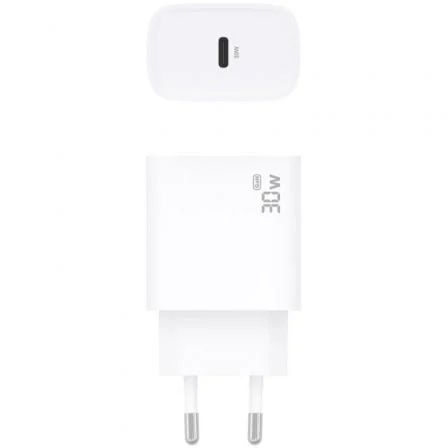 Aisens Cargador GaN 30W USB-C PD3.0 Blanco A110-0950